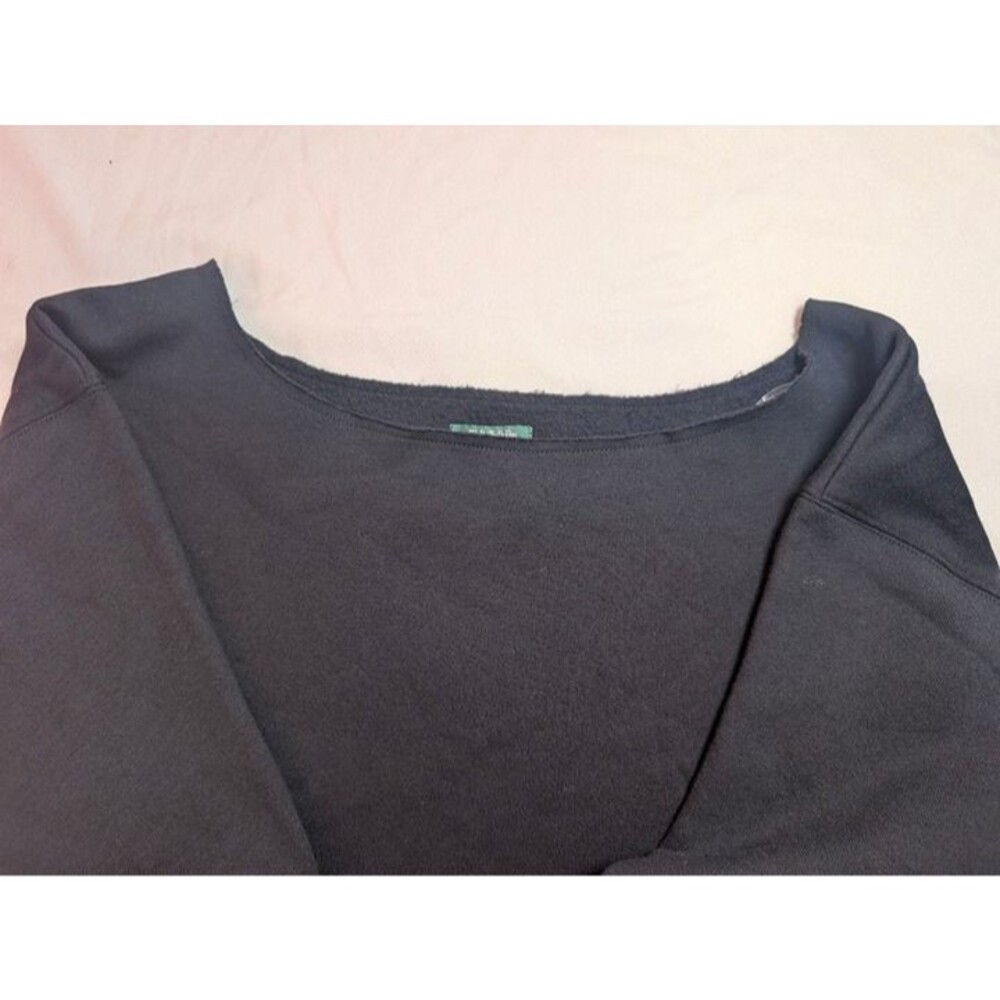Women's Wild Fable Off the Shoulder Pullover Sweatshirt Black XS - Picture 5 of 8